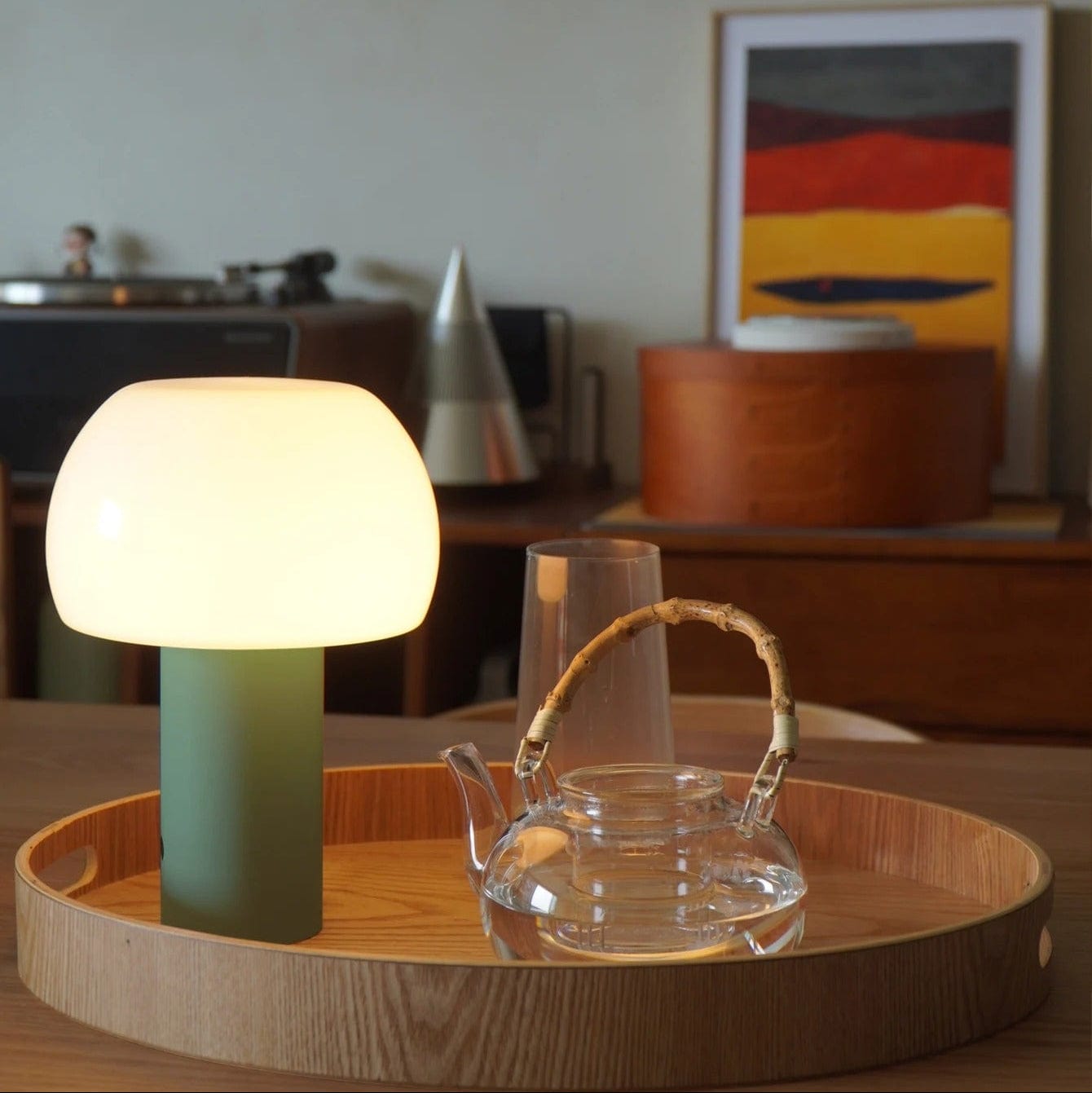 Uppladdningsbar LED-bordslampa - Sladdlös - Justerbar höjd - Flera färger - Inomhus/Utebruk - Hållbar järn och akryl
