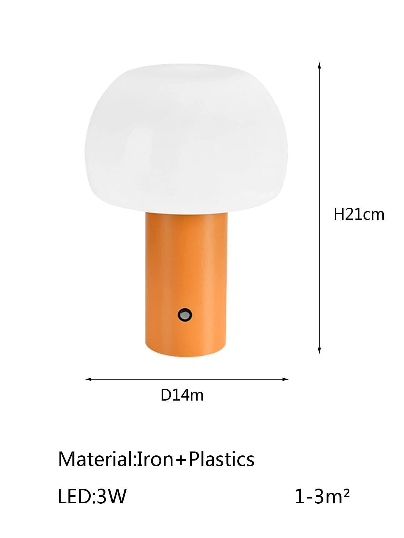 Uppladdningsbar LED-bordslampa - Sladdlös - Justerbar höjd - Flera färger - Inomhus/Utebruk - Hållbar järn och akryl