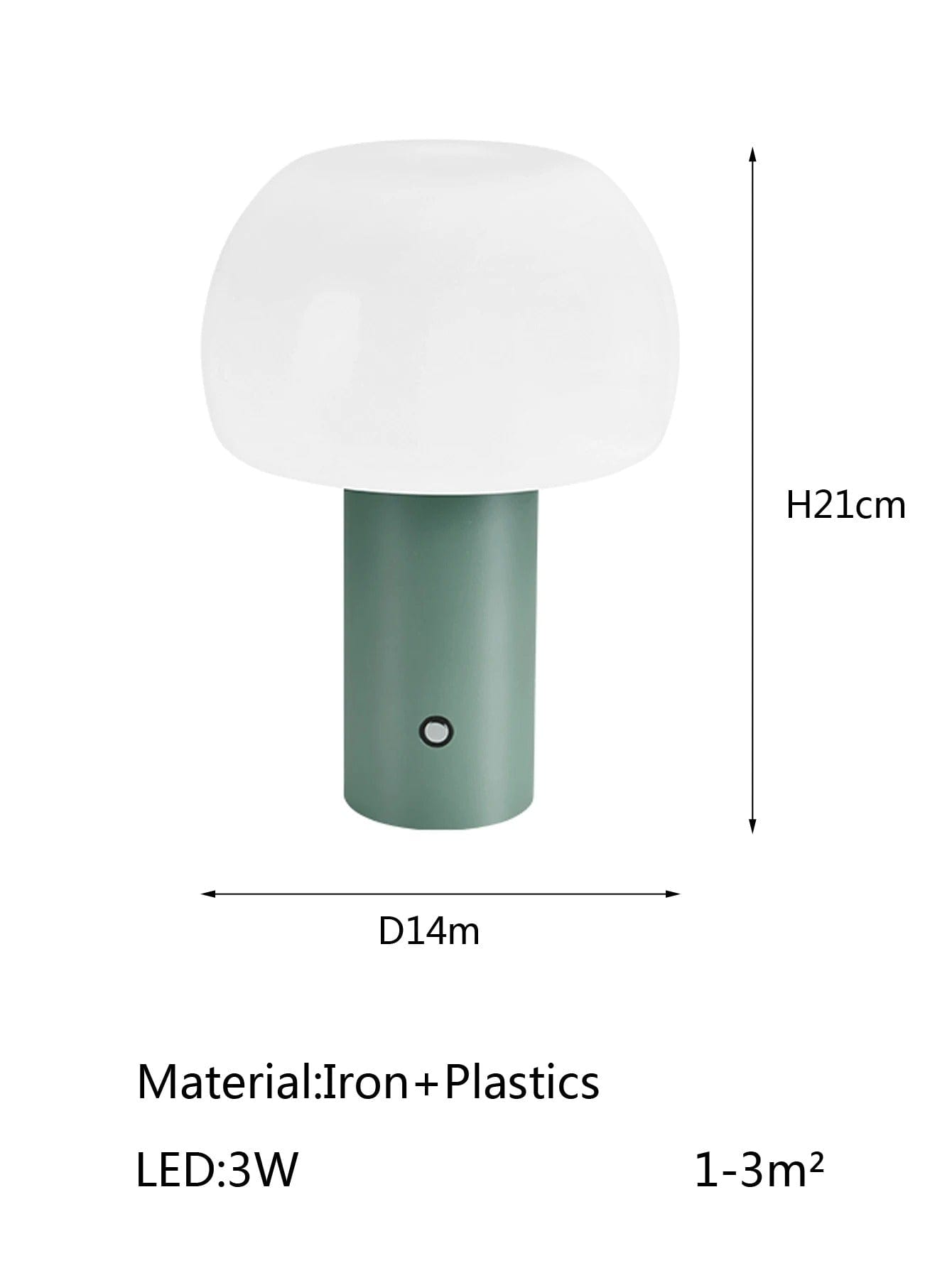 Uppladdningsbar LED-bordslampa - Sladdlös - Justerbar höjd - Flera färger - Inomhus/Utebruk - Hållbar järn och akryl