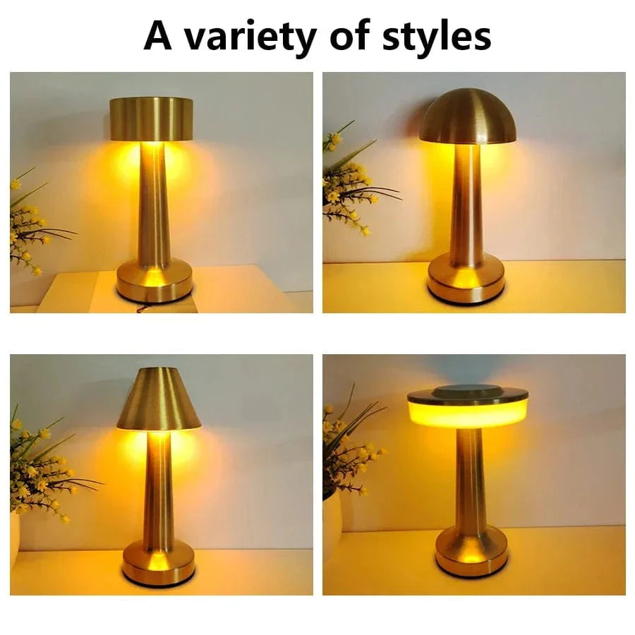 Laddningsbar LED Bordslampa – Sladdlös - Touch Dimming - Modern Design - 3 Färgtemperaturer - Bärbar För Inomhus/Uteanvändning