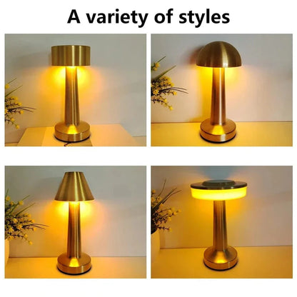 Laddningsbar LED Bordslampa – Sladdlös - Touch Dimming - Modern Design - 3 Färgtemperaturer - Bärbar För Inomhus/Uteanvändning