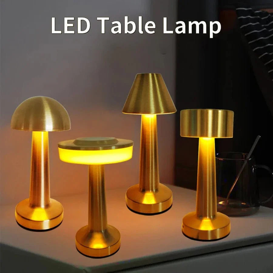 Laddningsbar LED Bordslampa – Sladdlös - Touch Dimming - Modern Design - 3 Färgtemperaturer - Bärbar För Inomhus/Uteanvändning