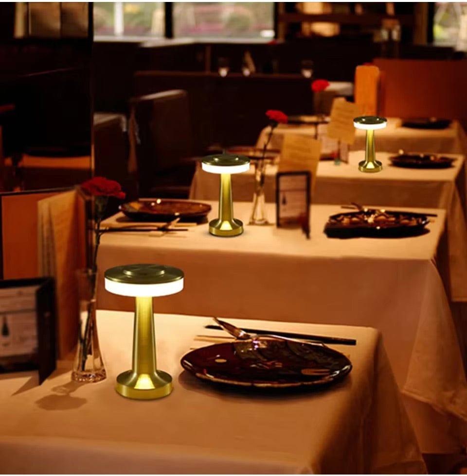 Laddningsbar LED Bordslampa – Sladdlös - Touch Dimming - Modern Design - 3 Färgtemperaturer - Bärbar För Inomhus/Uteanvändning
