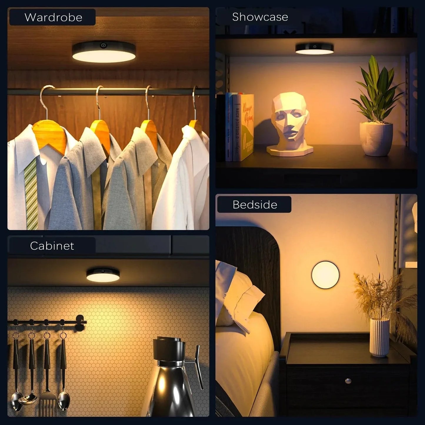 Uppladdningsbar Touch Bordslampa – Dimbar – Bärbar - Elegant Rund Design - Ideal Touchlampa För Sovrum - Inomhusbruk