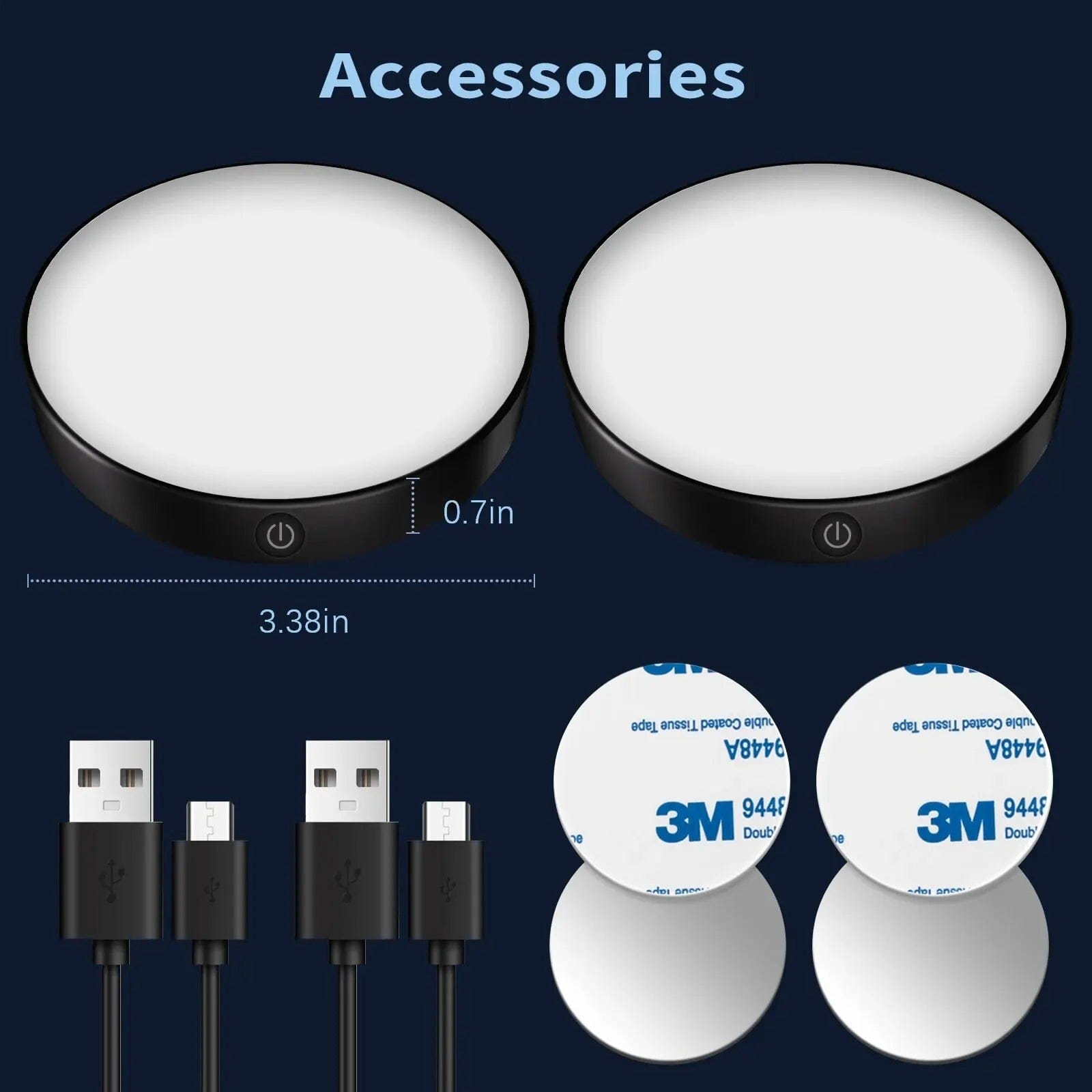 Uppladdningsbar Touch Bordslampa – Dimbar – Bärbar - Elegant Rund Design - Ideal Touchlampa För Sovrum - Inomhusbruk