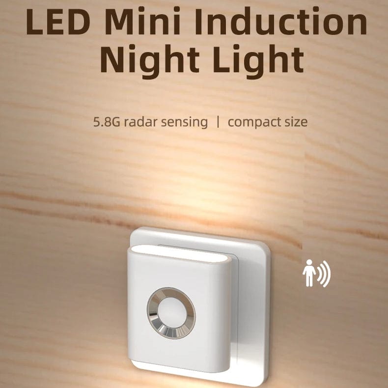 Opladdningsbar Trådlös Rörelsesensor LED Nattlampa – 4-pack för Sovrum, Trappa och Garderob