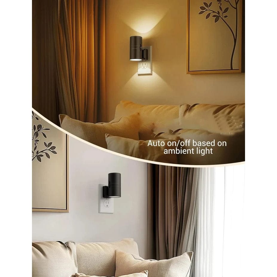 Fjärrkontroll Plug-In LED Vägg Nattlampa