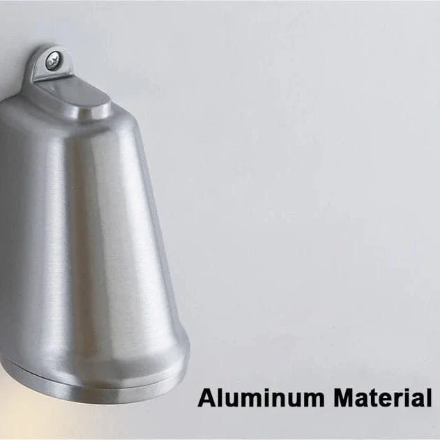 Retro Aluminium Vägglampa – LED Vägglampa i Silver eller Guld för Konstutställningar och Dekorativa Utrymmen