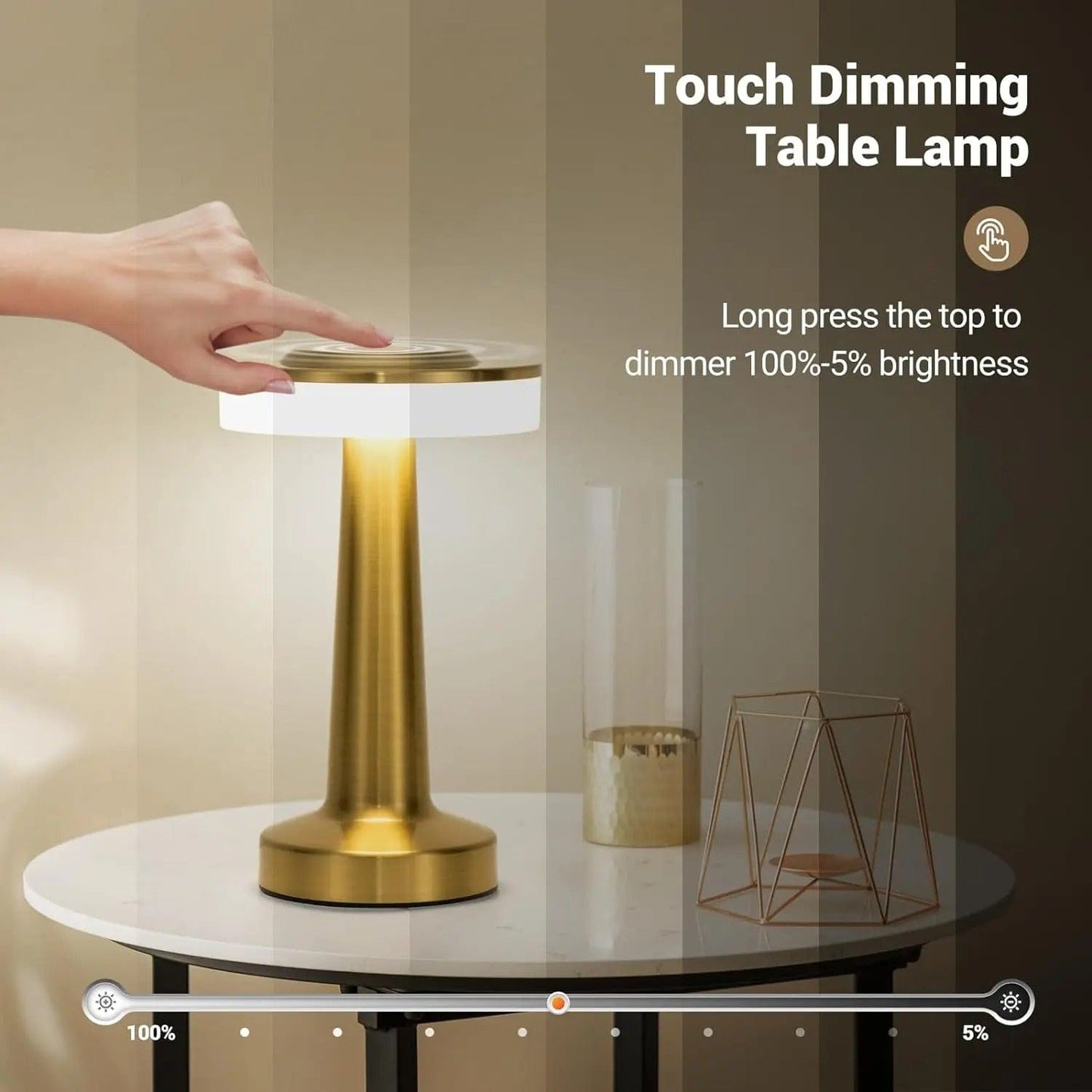 Retro Bar Uppladdningsbar Bordslampa