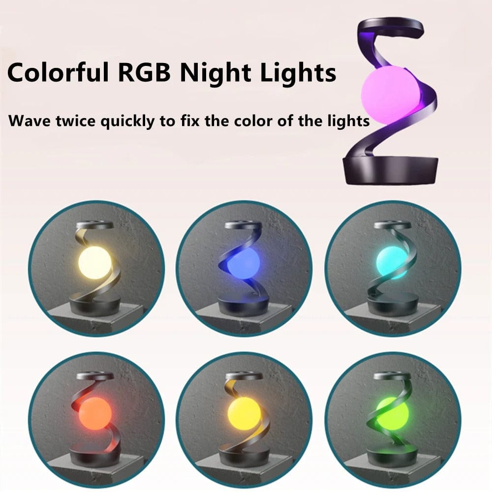RGB Flytande Effekter Lampa - 15W Trådlös Laddare