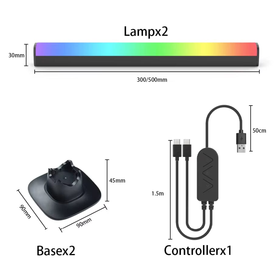 Rhythmiska RGB LED-ljusrör