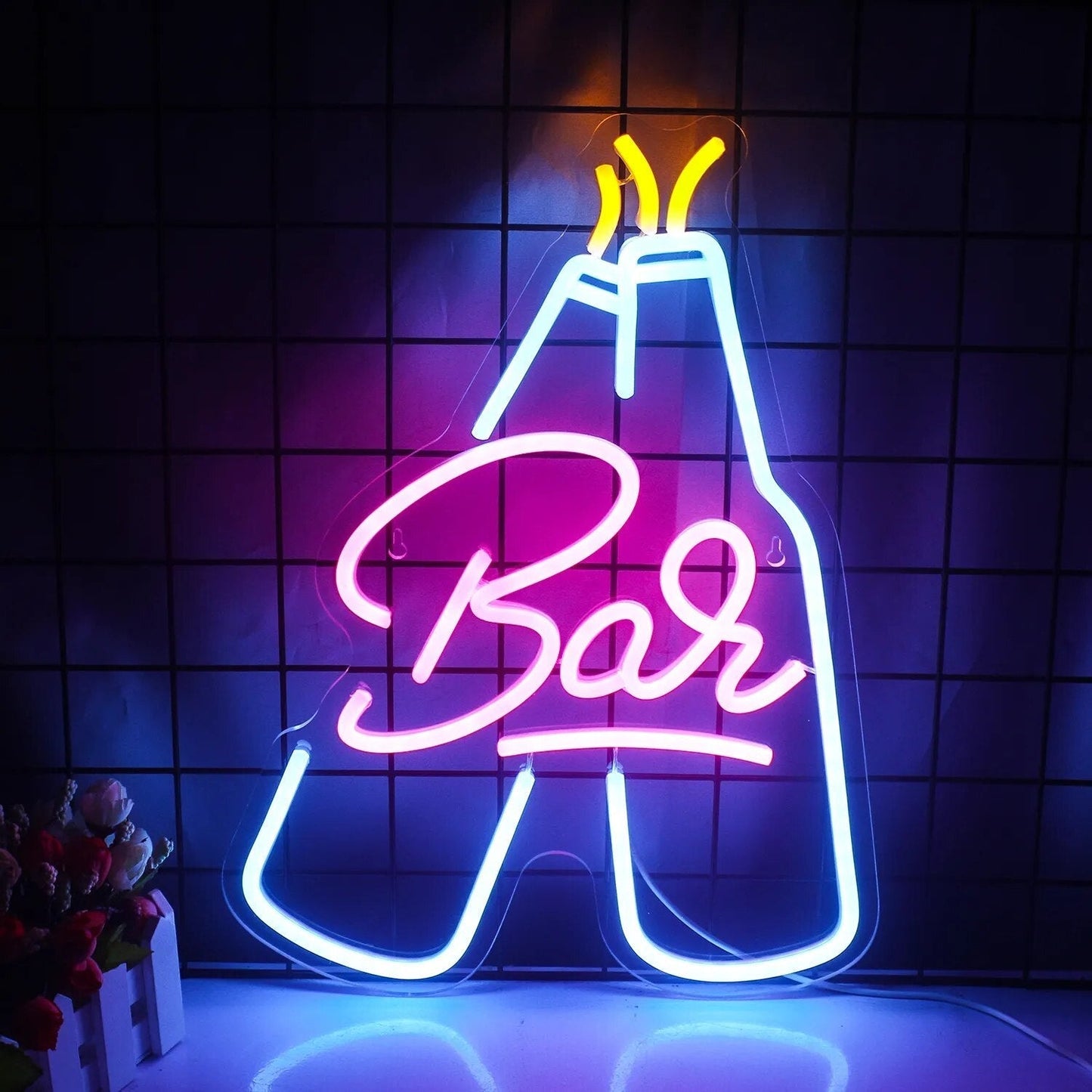 Cocktails & Beer LED Neon Skylt – Livlig USB-drivet Bar & Fest Dekoration