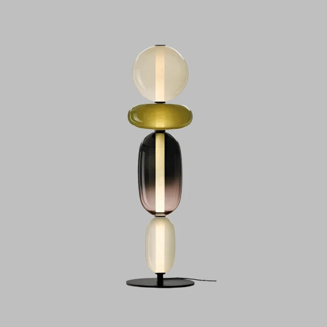 LED Glas Färg Förändrande Golvlampa