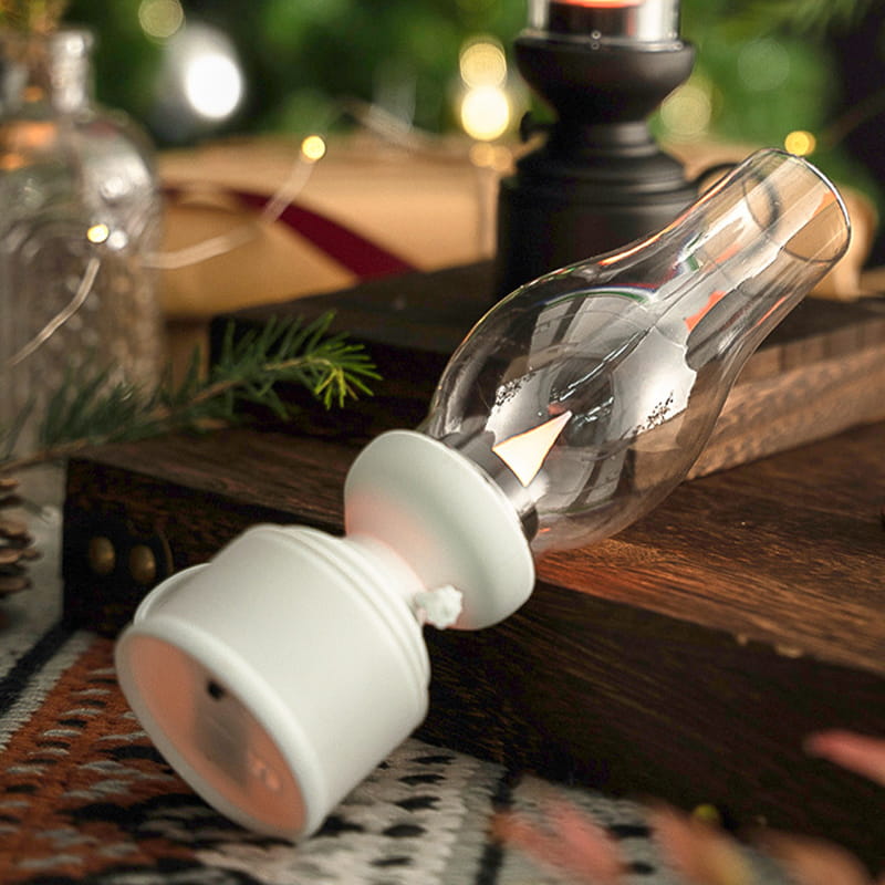 LED Bordslampa med Vintage Lykta Stil