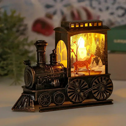 LED Lantern Vintage Tåglampa för Jul