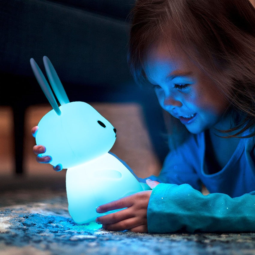 Kanin Touch-LED-Nattlampa för Barn