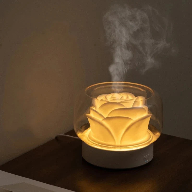 Aromaterapi-luftrenare – Elegant ultraschall-diffuser med LED &amp; doftolje-funktion