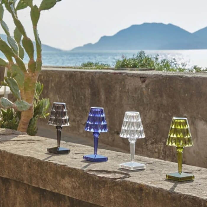 RoyaleGlow Crystal Trådlampa LED | Touch Control & Uppladdningsbar Inomhus/Utebelysning