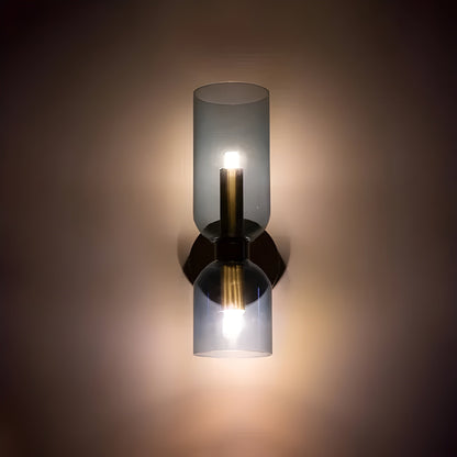 LED-vägglampa med dubbelt huvud – Nordisk design, varmt ljus för boende- och arbetsområden