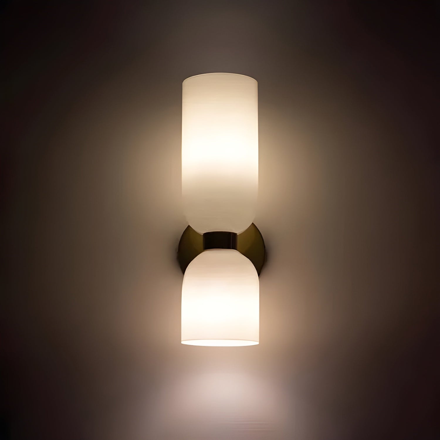 LED-vägglampa med dubbelt huvud – Nordisk design, varmt ljus för boende- och arbetsområden
