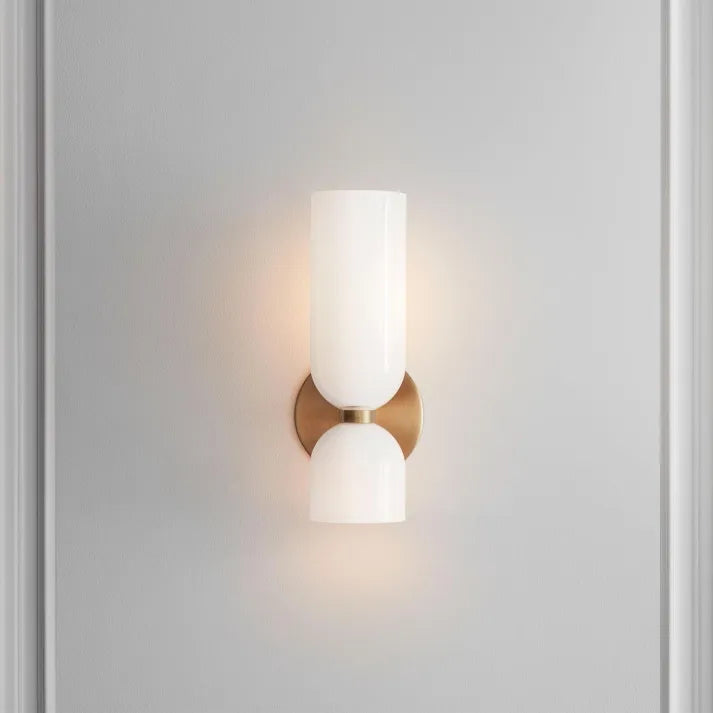 Vägglampa Modern Glas Mässing Väggsconces