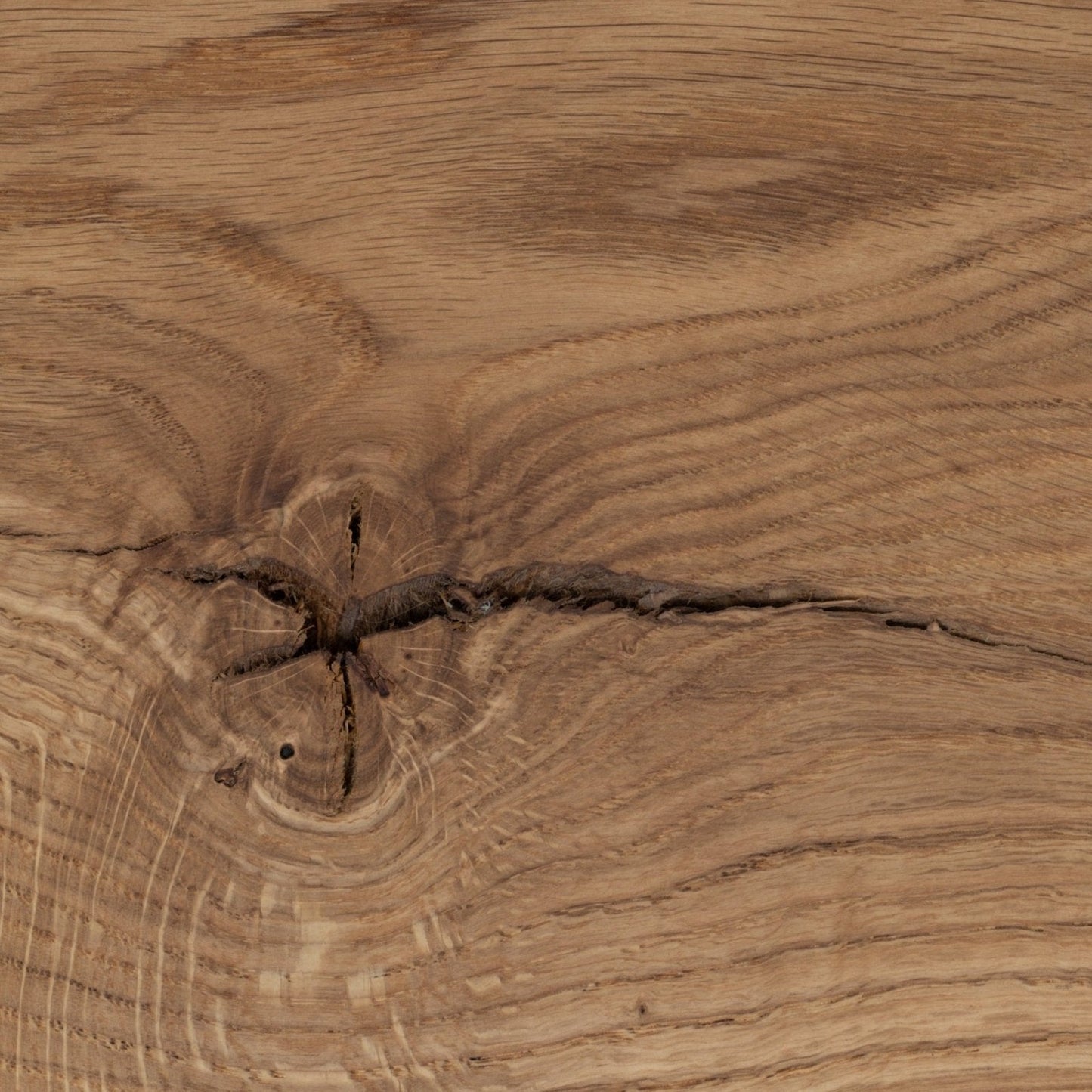 HoutGlow - Rund LED Vägglampa av Ek med Indirekt Ljus