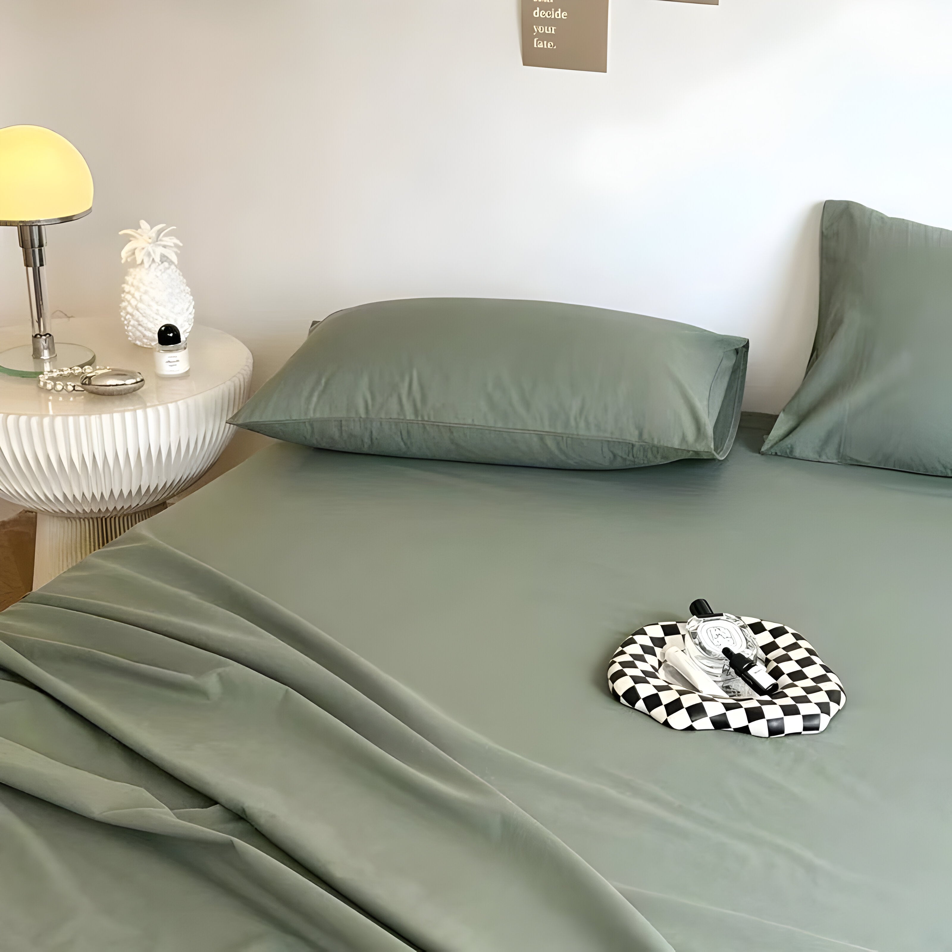 IvoryHaven Bedding - Tvättad bomullsänglakan