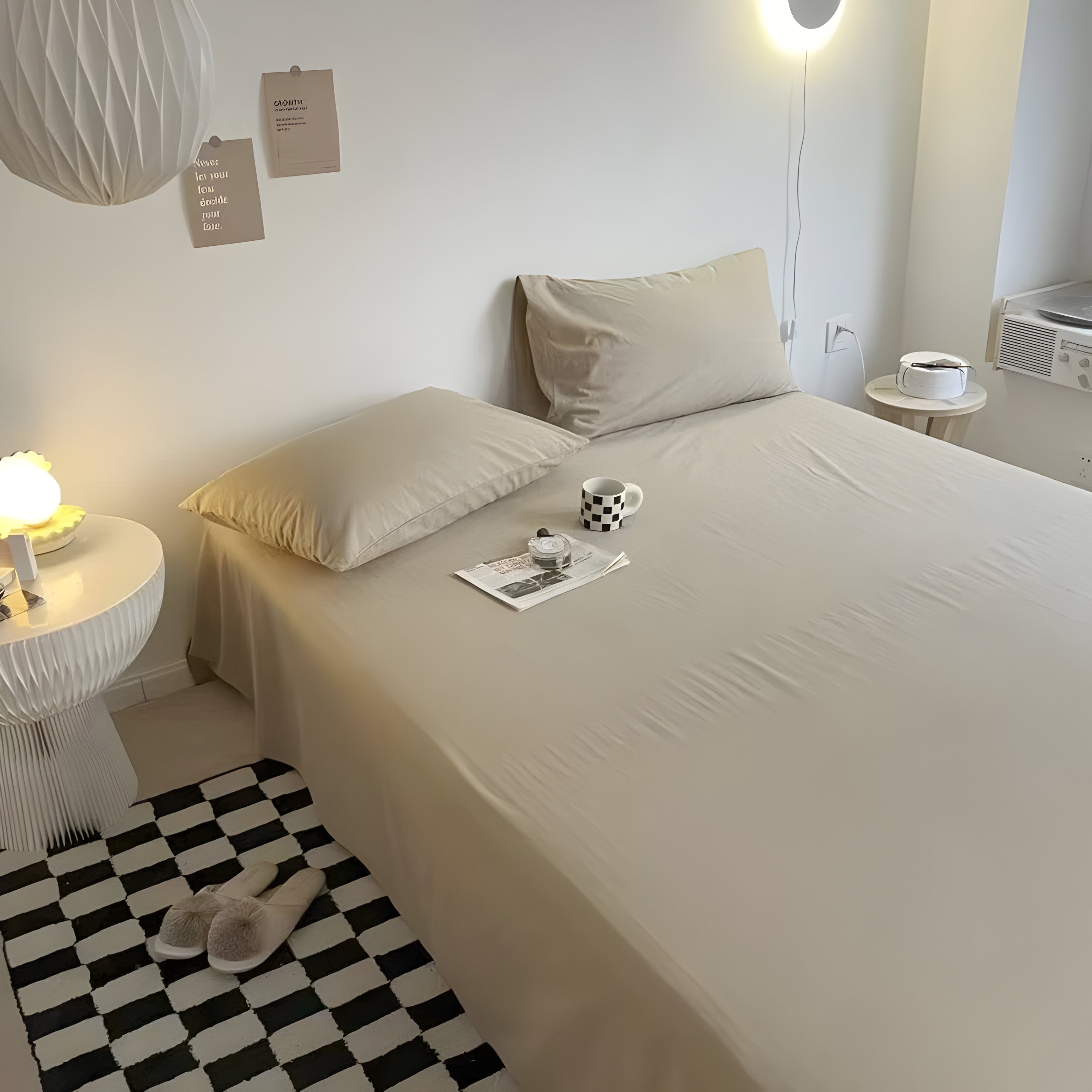 IvoryHaven Bedding - Tvättad bomullsänglakan