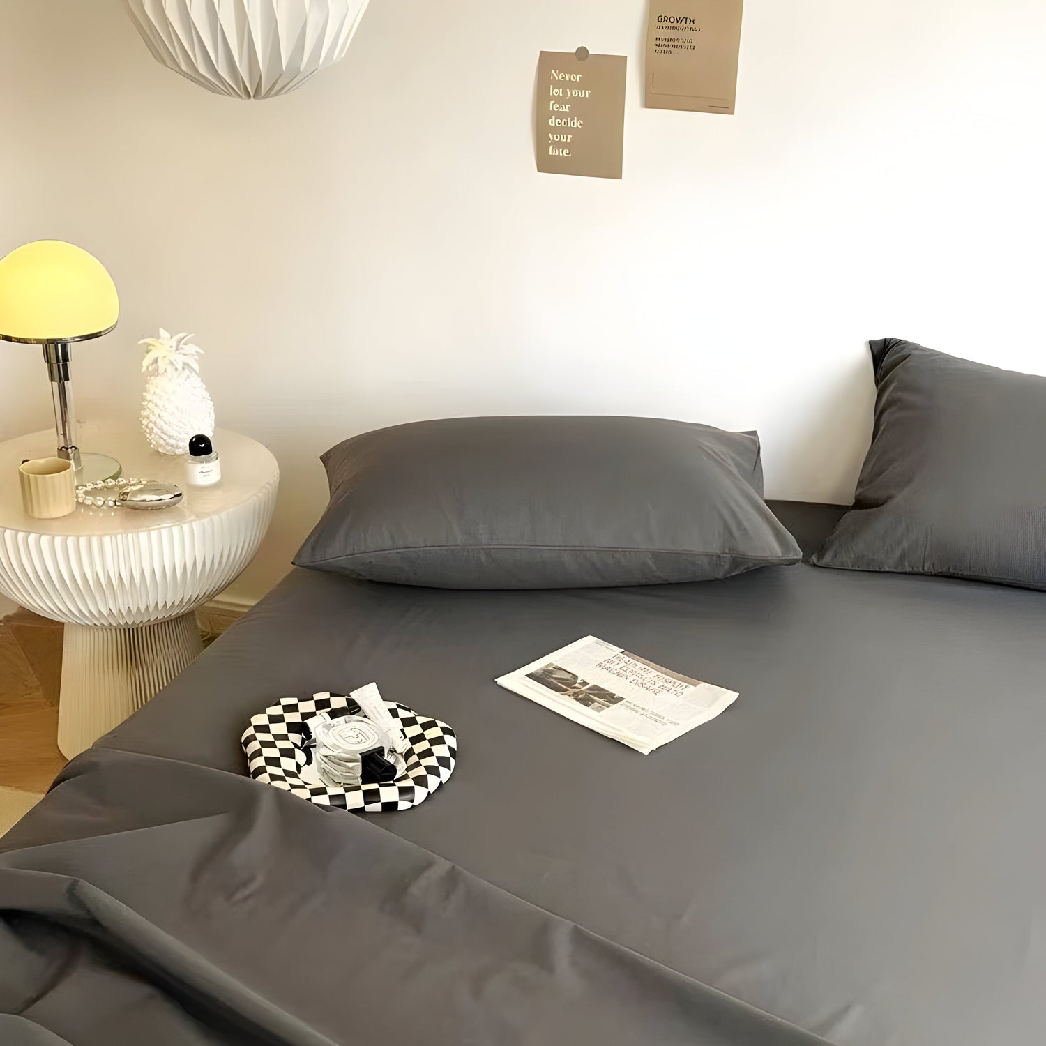 IvoryHaven Bedding - Tvättad bomullsänglakan