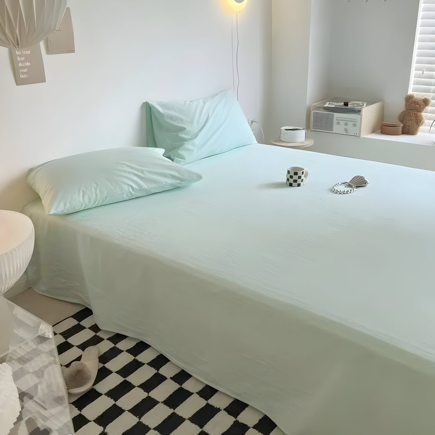 IvoryHaven Bedding - Tvättad bomullsänglakan