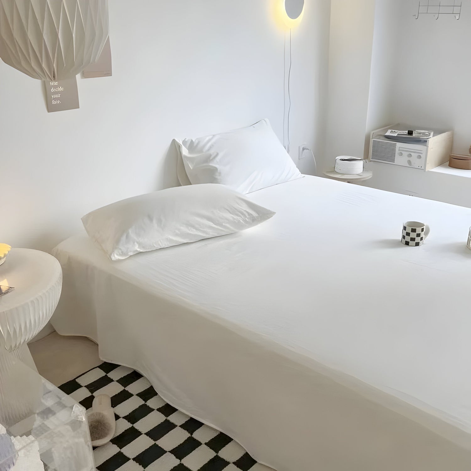 IvoryHaven Bedding - Tvättad bomullsänglakan