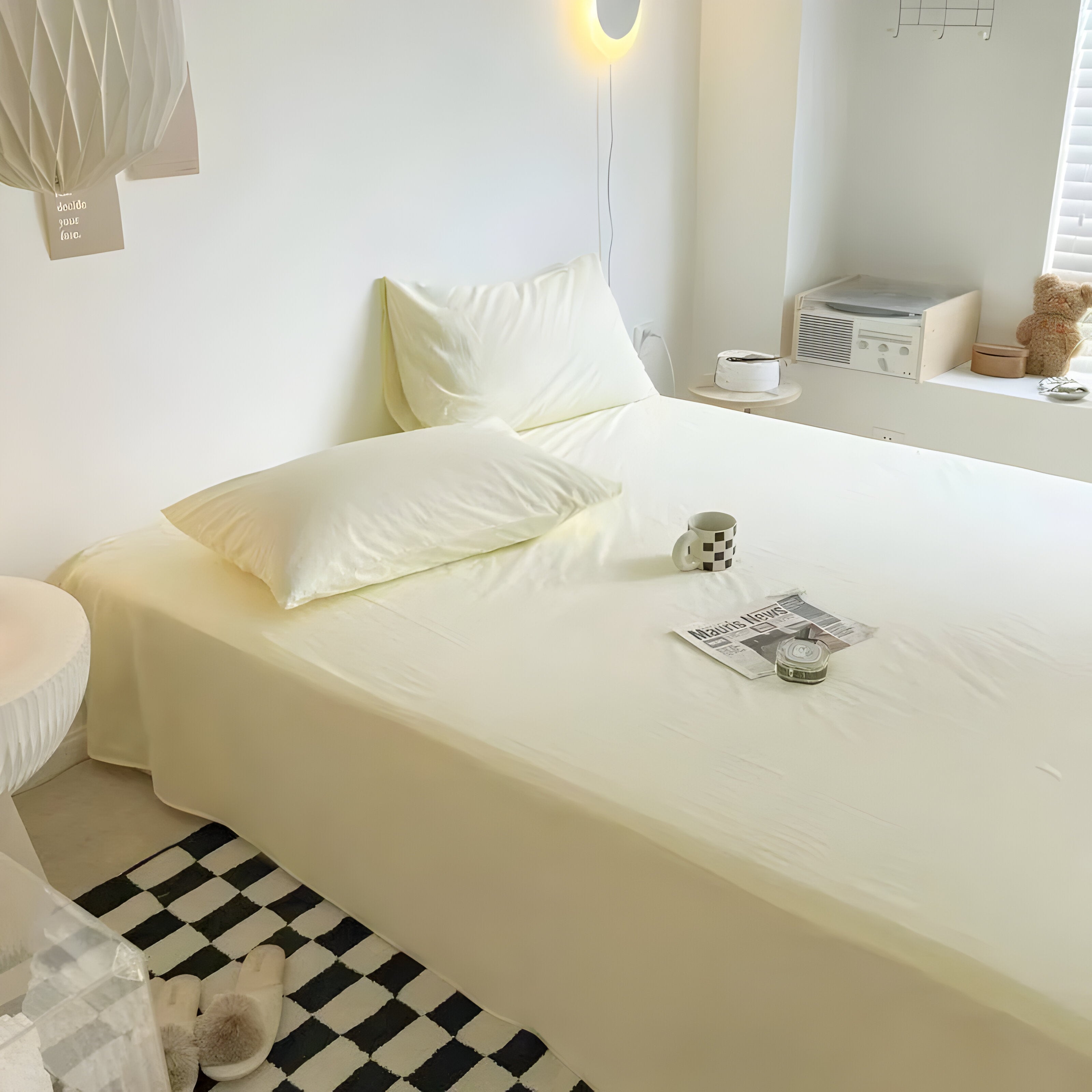 IvoryHaven Bedding - Tvättad bomullsänglakan