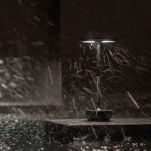 Bordslampa guld metall trådlös LED-lampa