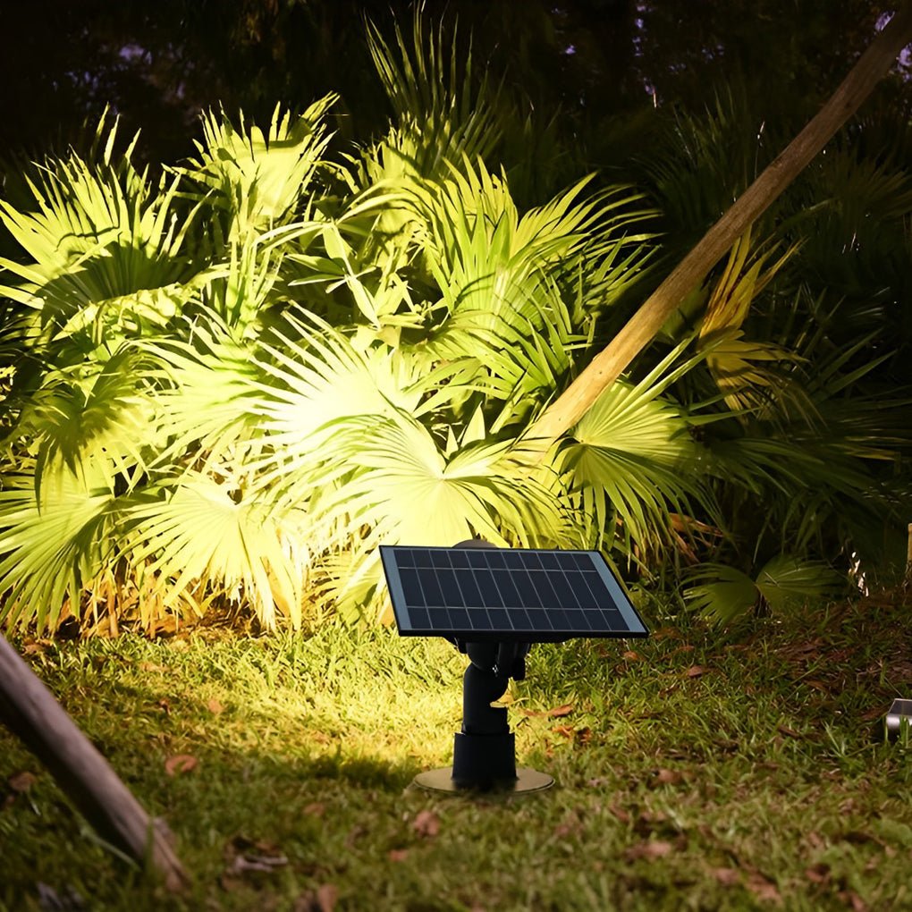 Utomhus Solenergi Trädgårds Spotlights Justerbar LED