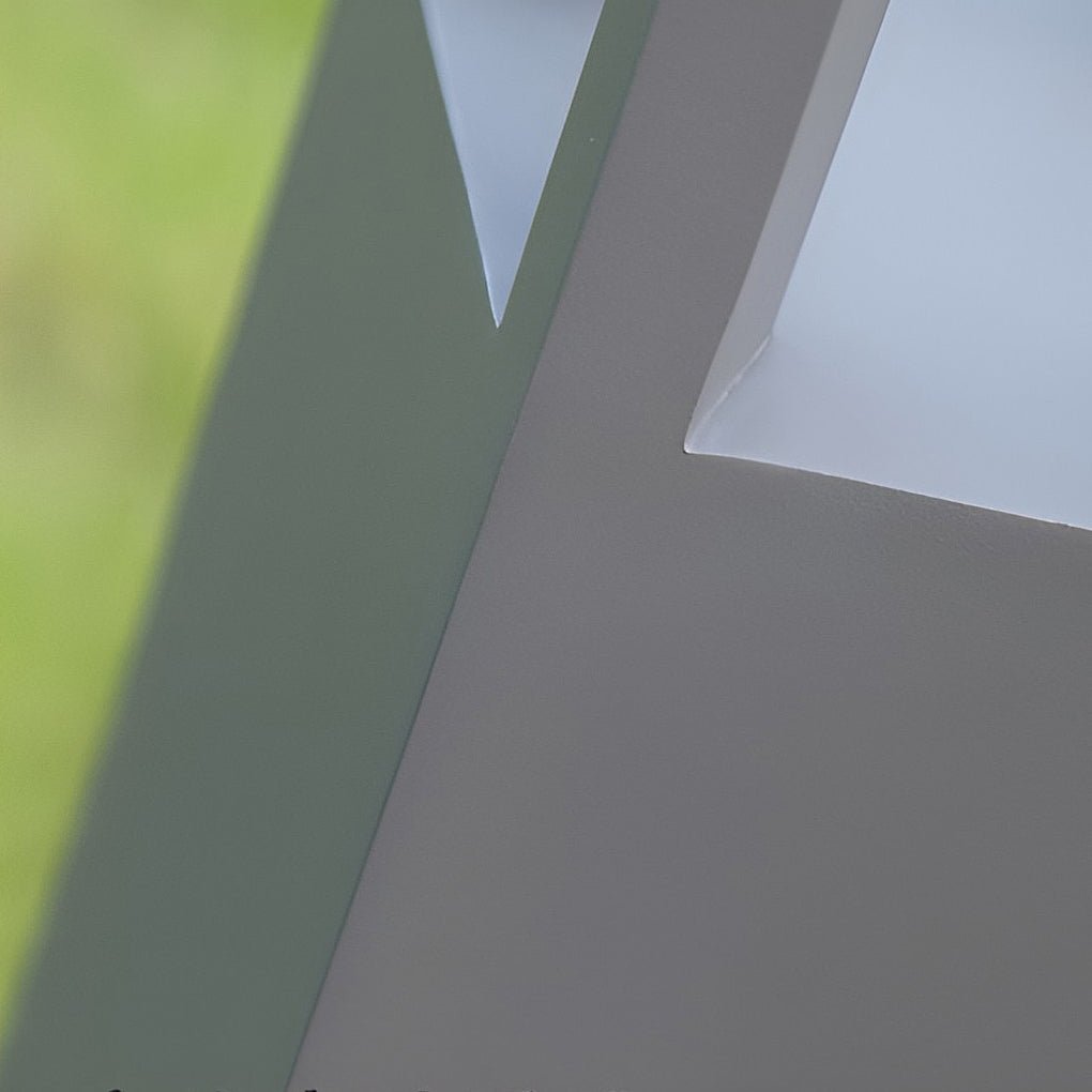 Utomhus LED Trädgård Stolplykta Svart Aluminium