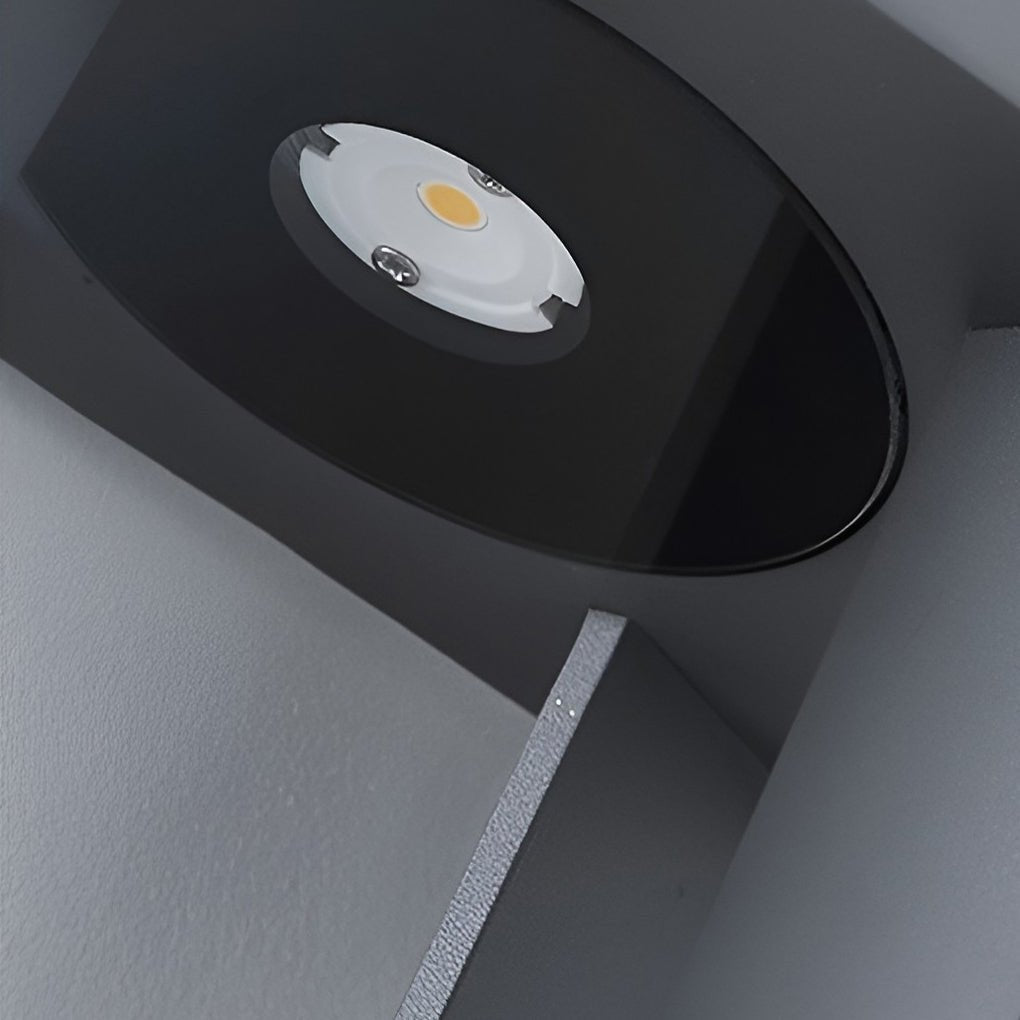 Utomhus LED Trädgård Stolplykta Svart Aluminium