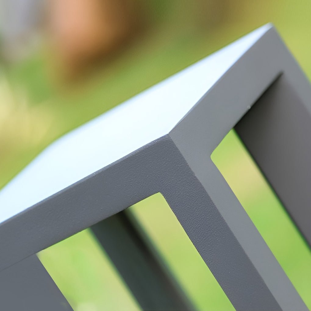 Utomhus LED Trädgård Stolplykta Svart Aluminium