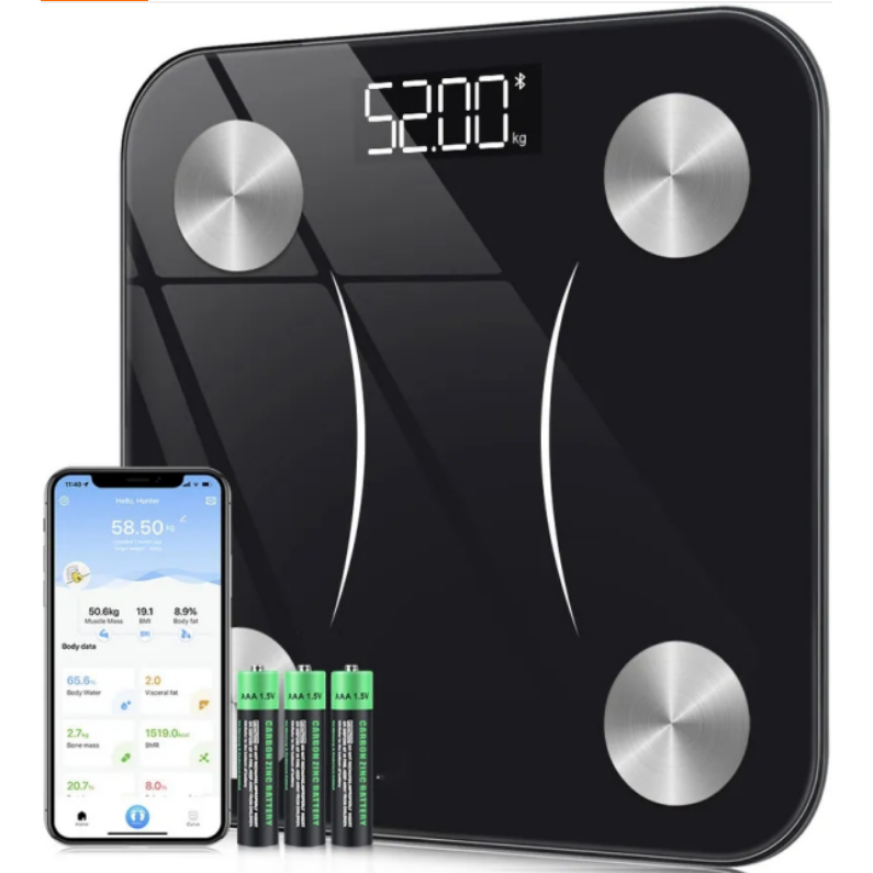 Smart Body Analysis Scale – Mät vikt, muskelmassa, kroppsfettprocent och mer