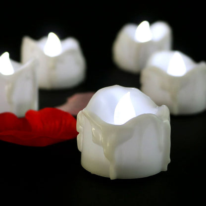 LED Tealightljus Varm Flammig Glöd