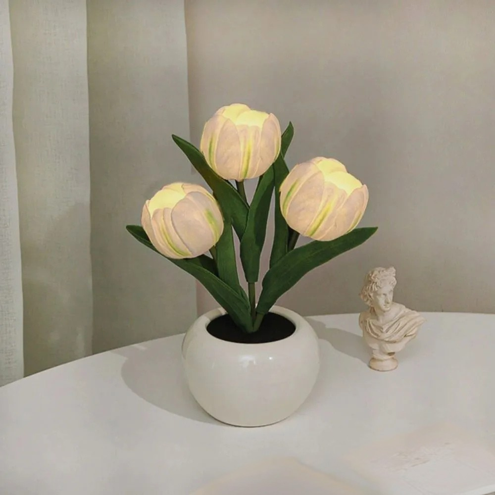 LED Bordslampa Blomkruka Lampa Dekor