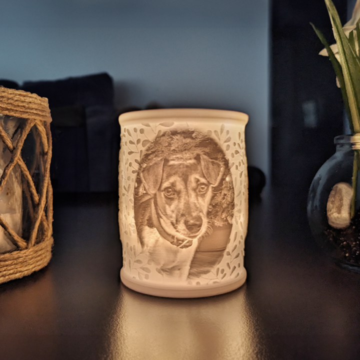 AuraSculpt – Konstnärlig 3D-tryckt Lampa