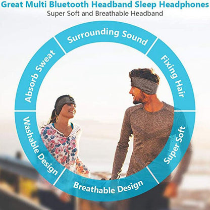 Bluetooth Sömnheadset med Mjukt Huvudband
