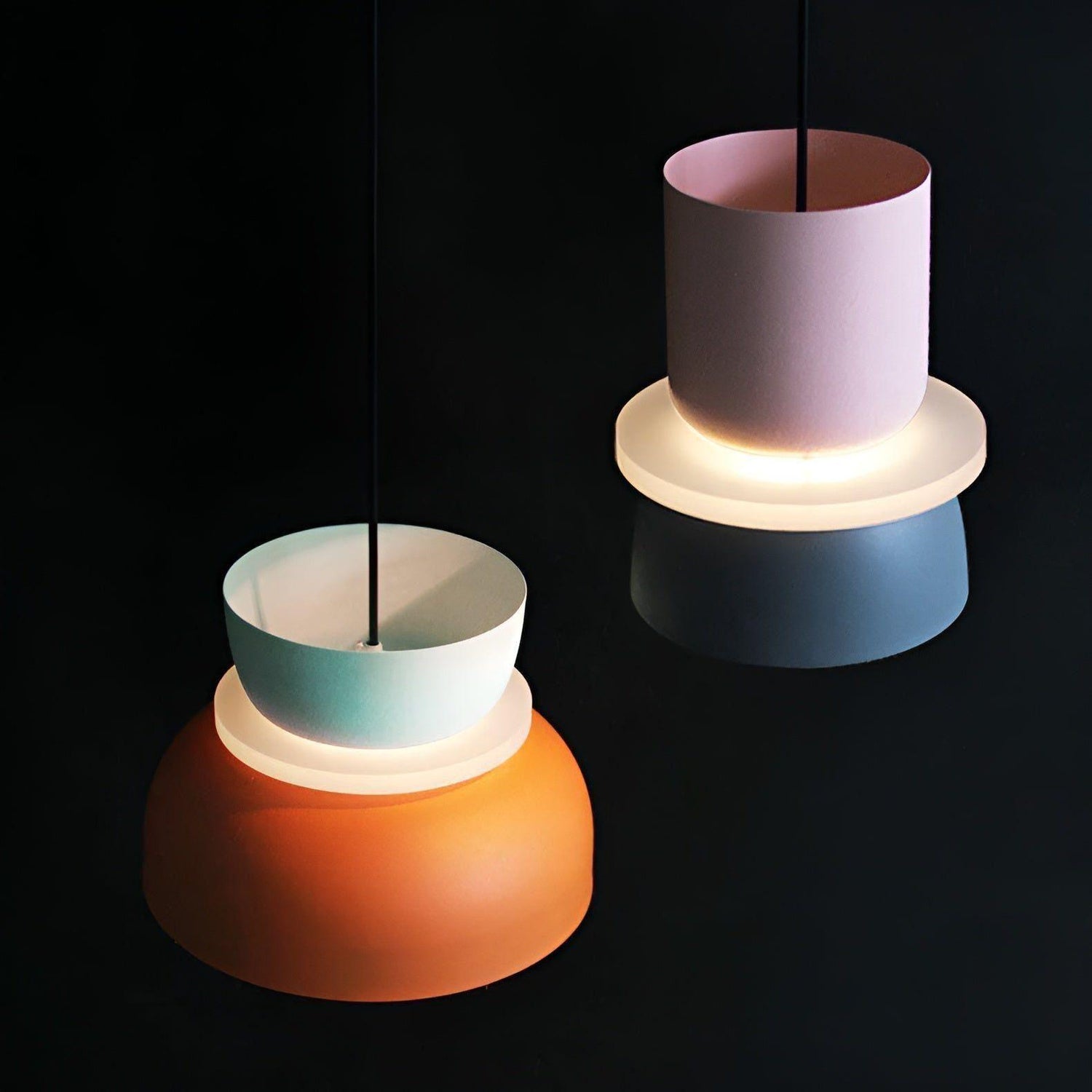 LED-hängande lampan i macaronstil – Dekorativ taklampa för ditt hem