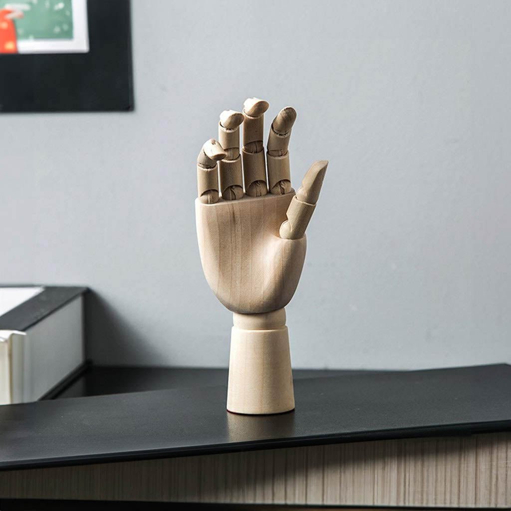 Trä Flyttbart Handmodell 25cm Modern Konst Referens