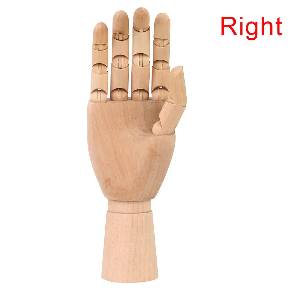 Trä Flyttbart Handmodell 25cm Modern Konst Referens