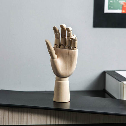 Trä Flyttbart Handmodell 25cm Modern Konst Referens
