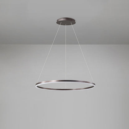 Modern svart LED hängande taklampa