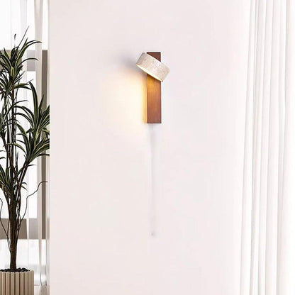 Travertin Vägghängd Lampa – Wabi Sabi Stil Vägglampa för Moderna Interiörer