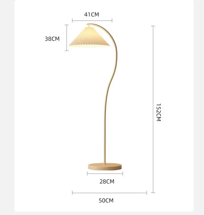 Auralis Loom | Modern LED-golvlampa med tygskärm i nordisk stil