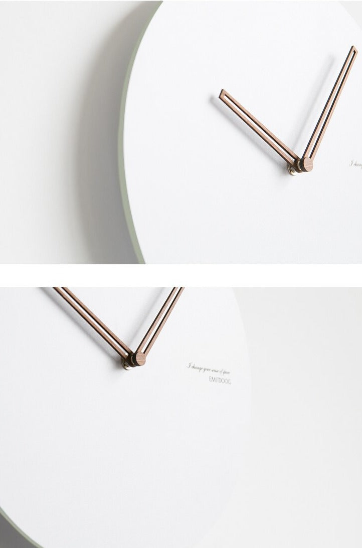 Carvallo – Tyst väggklocka med minimalistisk design för lugna och moderna hem